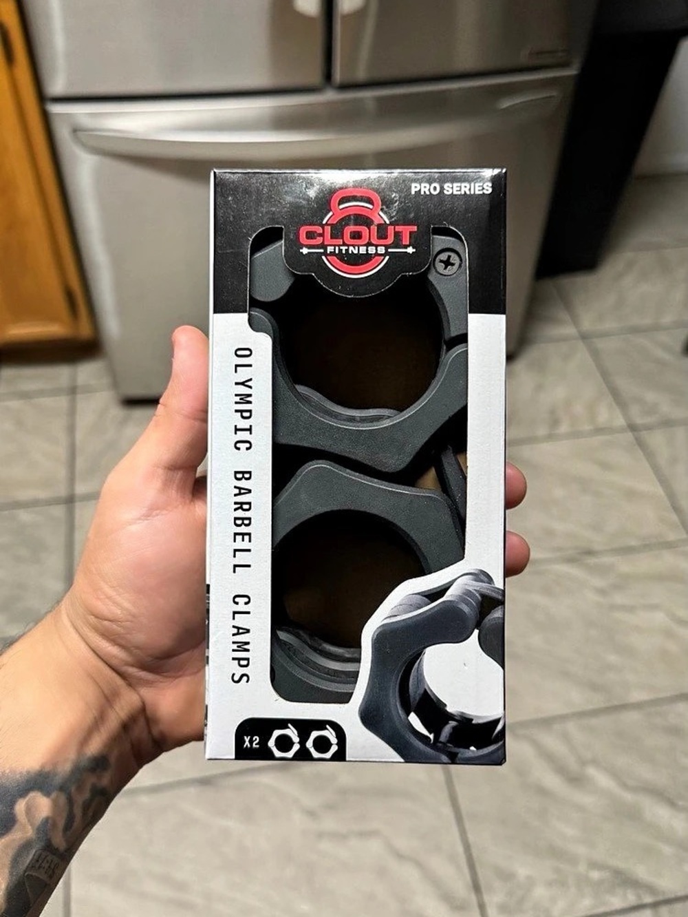 Clout Fitness Olympic Barbell Clamps Black NWT